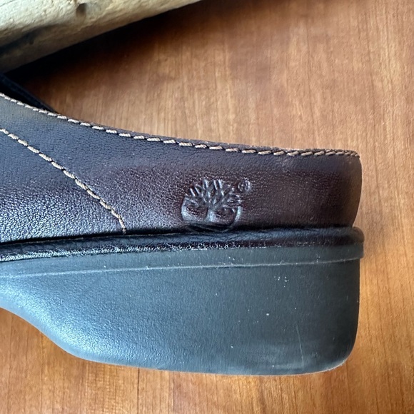 Timberland brown leather comfort square toe mule/clog. Size 9.5 - Picture 6 of 8